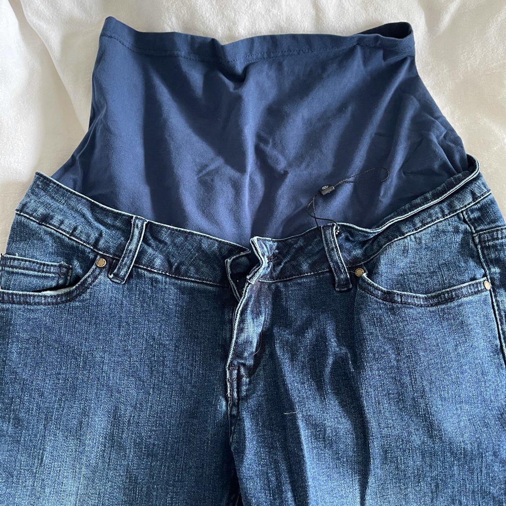 Over the bump maternity jeans - worn once!